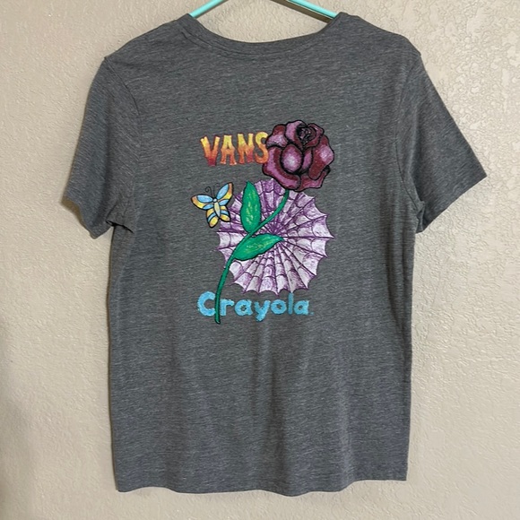 Vans gray Short sleeve T-shirt boyfriend shirt T-shirt crayola collection - Picture 1 of 7